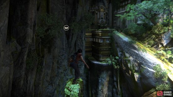 Perch atop the trident&rsquo;s point to swing to the next lock mechanism