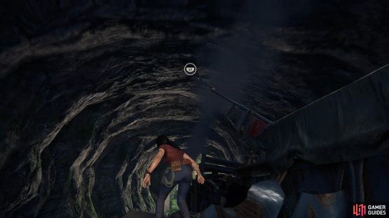 Rope swing back around to kick Asav to the ground