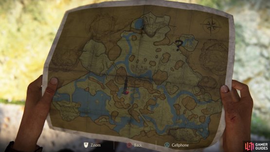 Chloe will mark it down on the map as a question mark