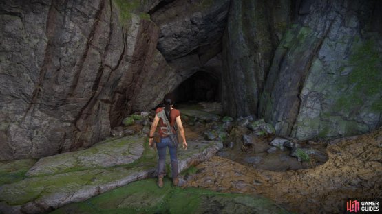 Go inside the cave