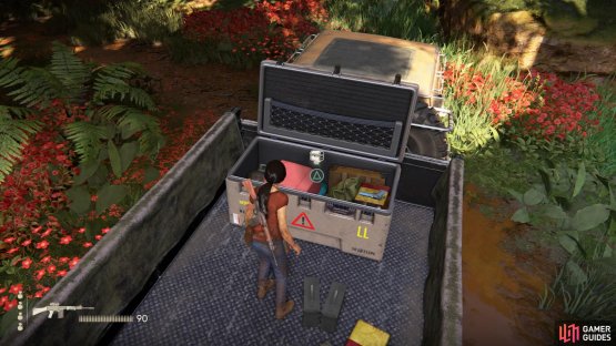 Find the treasure in the lockbox in the truck