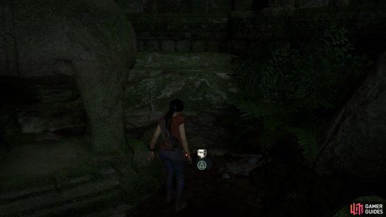 and pick up treasure #33 behind it