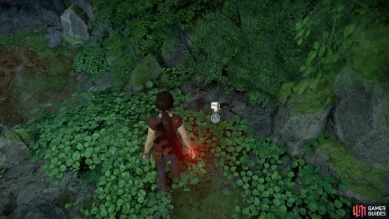 Turn left at the top to find the treasure