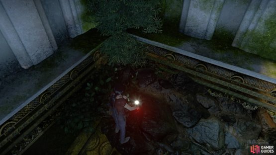 Head down there for the next treasure
