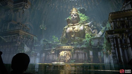 In the next room with the giant Shiva