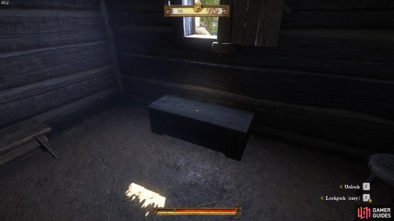 The chest in Kunesh&rsquo;s house containing the hammer and nails.