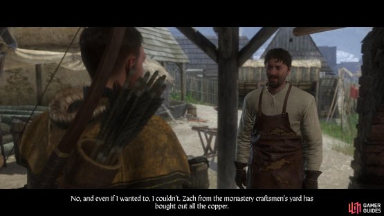 You should begin by speaking with Blacksmith Mikesh about the copper.