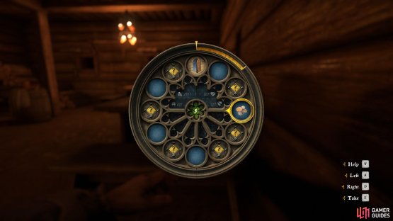 Upon releasing the search an inventory will appear that you must sift through within the allotted time to find the desired item. Remember to navigate back to the door icon to successfully steal the item.