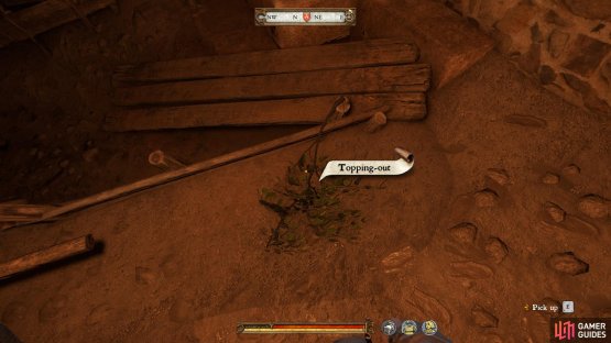 When you have successfully shot a branch from the topping out, you will find it on the floor below.