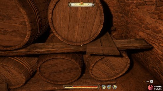 Take the pitcher to the wine barrels and use them to fill it up.