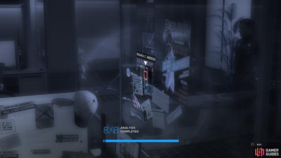 Look at the board to the right for more information about Hank as an officer