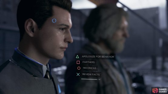 You can apologise to Hank to help increase reputation