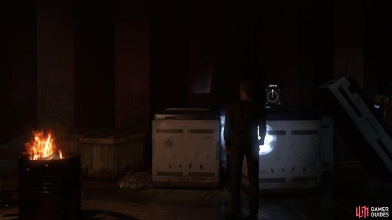 Check the crates nearby Josh
