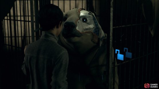 Unlock the cage for the android bear