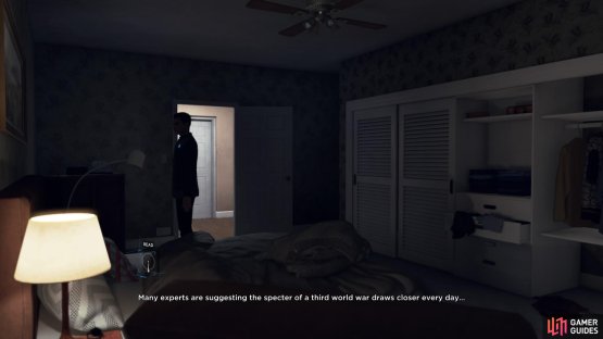 Find the magazine next to the bed