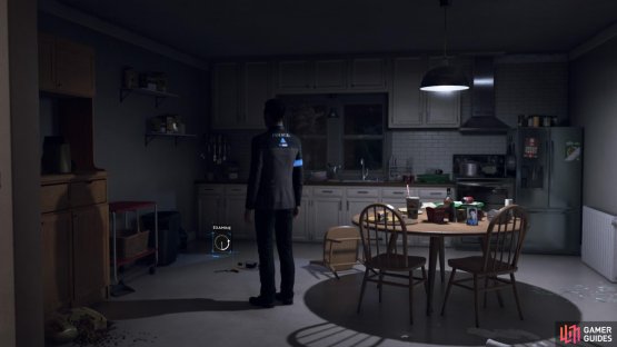 Take another look at the gun on the floor