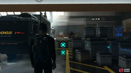 Return to your crew to steal the truck and end the chapter