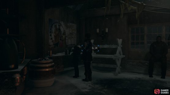 Find Alice looking at the poster