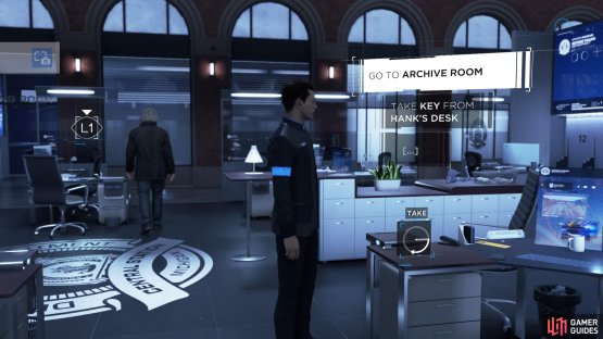 Take the key from Hank&rsquo;s desk