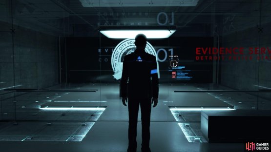 Then continue to the evidence room