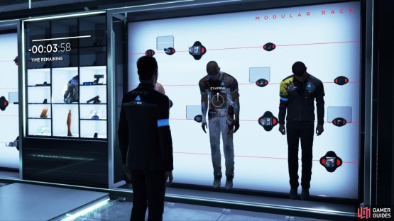 Interact with the interrogation android