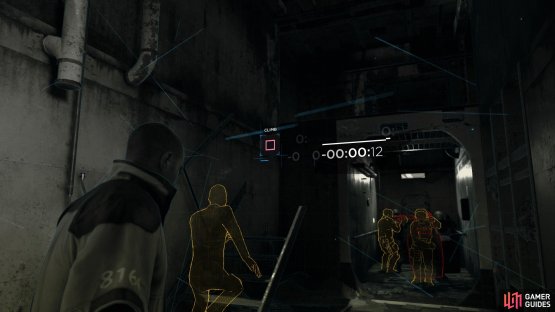 Avoid the soldiers in the corridor