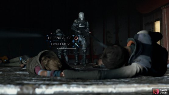 DON&rsquo;T MOVE and the soldiers will leave