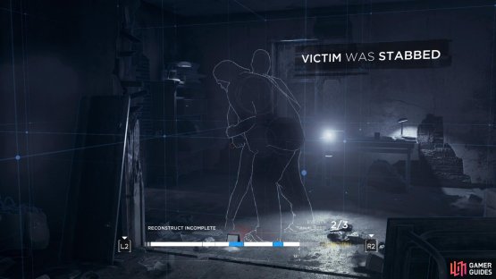 After analysing the clues on the body, reconstruct the scene