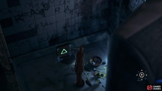 Examine the statue