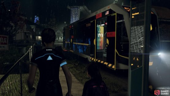 Run to the bus with Alice if you were able to escape 