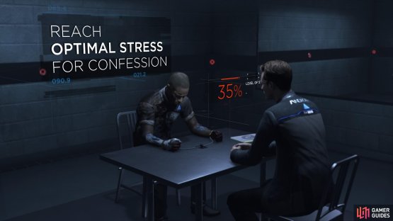 Try to raise the android&rsquo;s stress level to make him confess