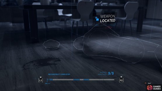 Locate the officer&rsquo;s gun