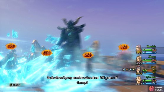 Kacrackle deals massive damage to the party