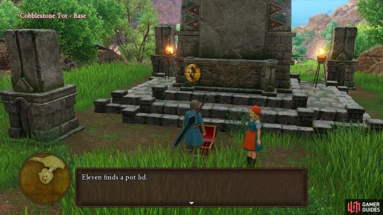you&rsquo;ll find the game&rsquo;s first chest behind the plaque.