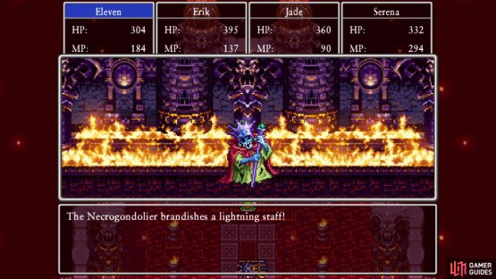 since the boss&rsquo; strongest move is the lightning staff one