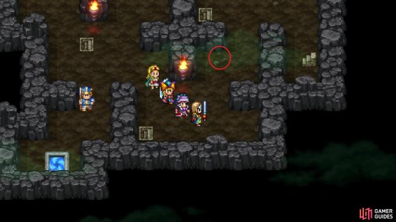 The trap holes are marked by rocks, so they are easily detectable