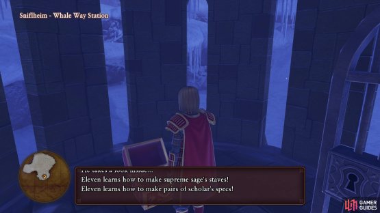 The recipe for the staff is in a chest on Sniflheim Whale Way Station