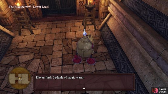 You got two Magic Waters in the Kingsbarrow, if you didn&rsquo;t use them