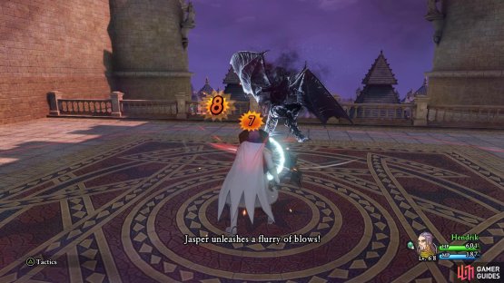 The flurry of attacks in the second form can put a hurting on you without buffs