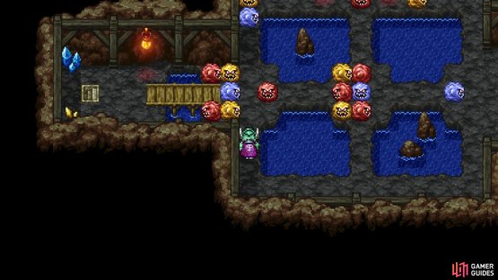 You will need to fight a lot of enemies in order to get to the bottom