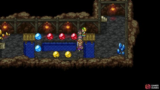 You will come across these colored gems during this quest
