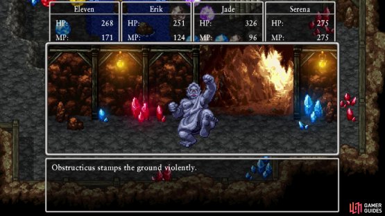 The boss will deal a lot of damage to the party when doing this move