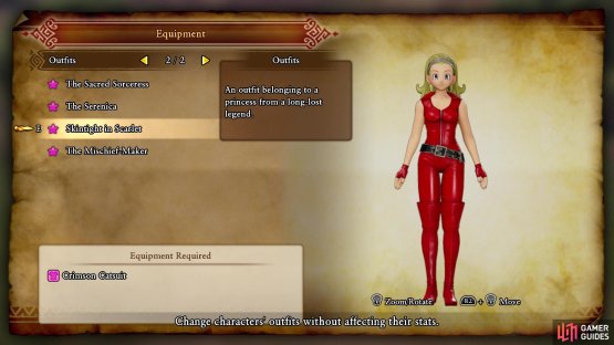 The Skintight in Scarlet costume for Serena
