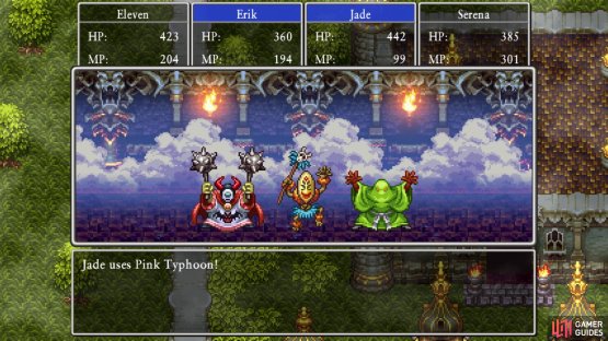 Use skills like Pink Typhoon, Gold Rush and Quadraslash
