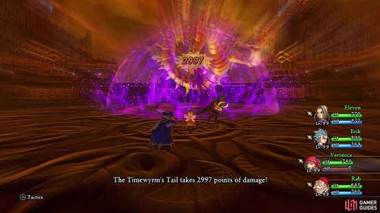 Magic Burst will be your best bet for damage in this battle