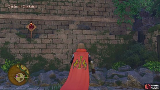 The final target can be found in the northern ruined building