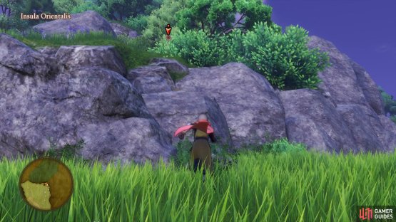 The latest Crossbow Target is high up to the north-west of the island