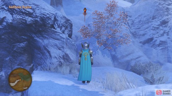 You&rsquo;ll find the final Crossbow Target of Sniflheim just past the Viking Hideout