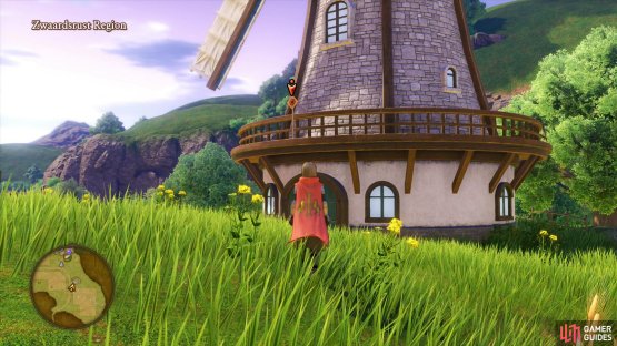 The first windmill you come to will have a Crossbow Target on