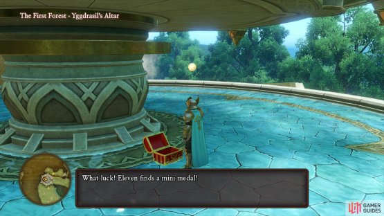 Return through the well back to the great altar and search behind it for a chest